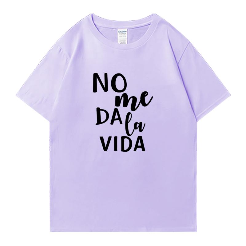 Fashion Letter It Doesn't Give Me Life Street Hip Hop Tee shirt 100% Cotton Men Women Printed Tops Unisex short sleeve t-shirts