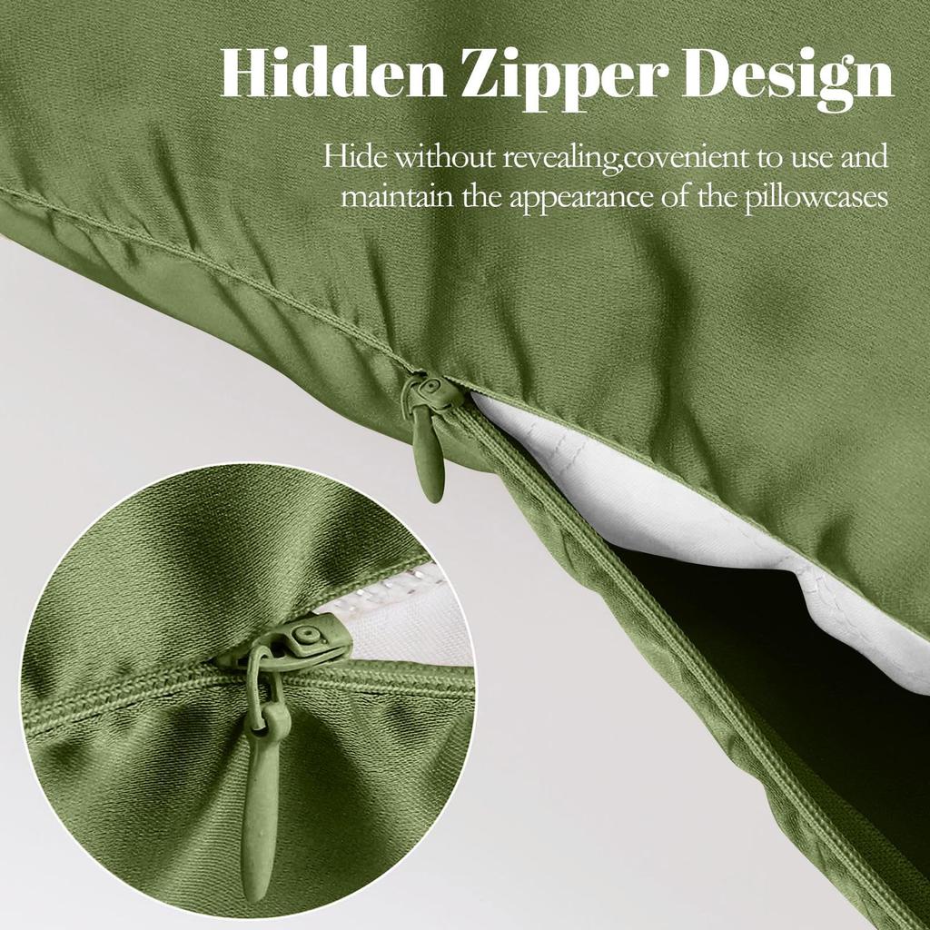 Silk Pillowcase For Hair And Skin With Zipper, Soft, Breathable, Smooth And Cool Pillowcase For Sleeping