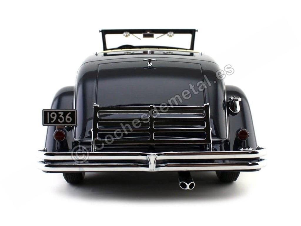 Minichamps Scale Duesenberg SJN Supercharged Convertible Coupe 1936 Dark Blue 1/18 [Resin]
