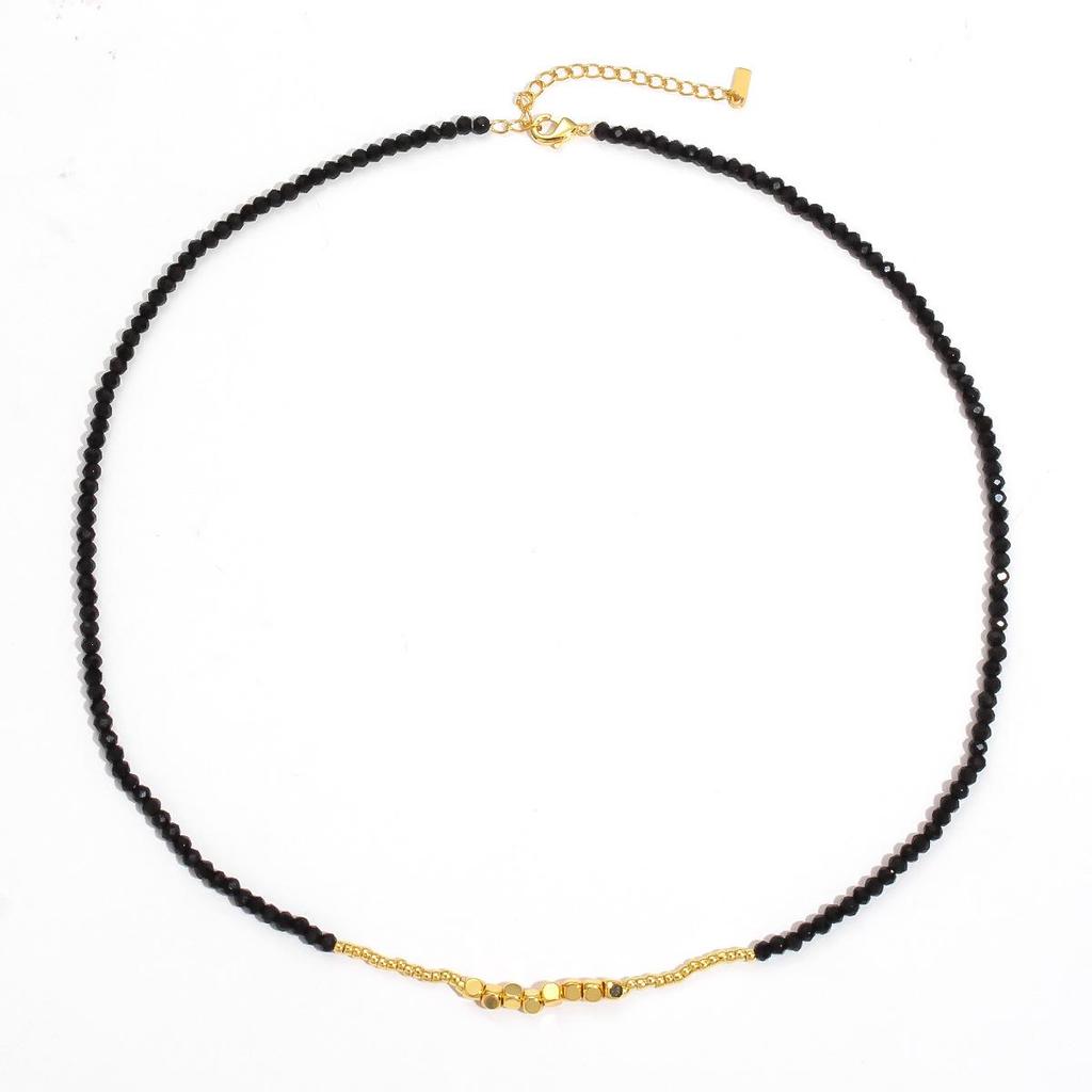 Kleine Rote Kartoffel Sommer Heißverkauf: Schwarze Goldperlenkette - Luxuriöses, einzigartiges und leichtes Choker