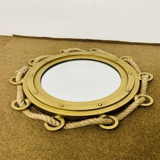 40,64 cm Bullauge Rund Seil Bullauge Aluminium Luke Spiegel Wandbehang Schiffsbullauge Heimdekorativ