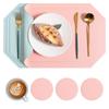 European Leather Placemat Anti-scalding Heat Insulation Mat Waterproof and Oil-proof Western Food Mat Dining Table Mat Coaster Placemat