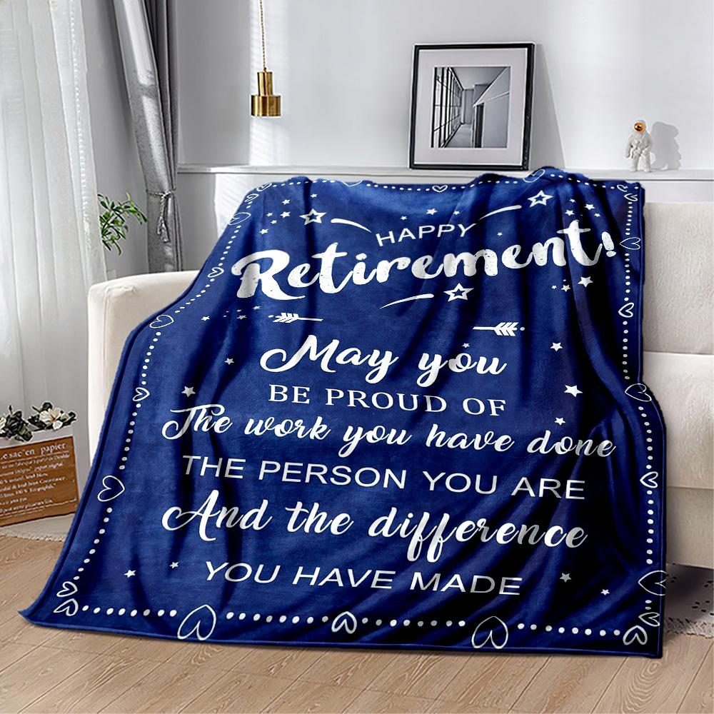 Retirement Journey Inspiration Blankets Are Suitable for Living Rooms,making Them an Ideal Choice for Outdoor Travel and Gifts.