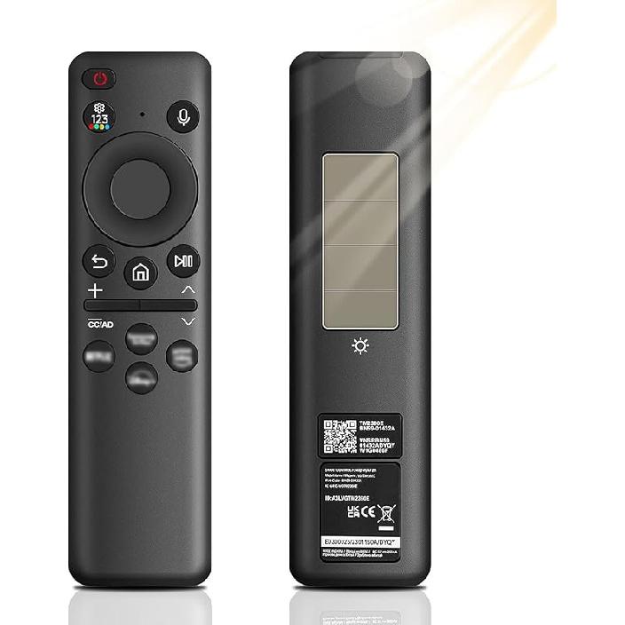 BN59-01432A Solar Voice Remote Replacement for Samsung TV Smart, Universal Remote Control Bluetooth Replacement with USB-C Charging Compatible with