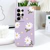 Coque de téléphone élégante à marguerites pour Samsung Galaxy S25 S24 S23 S22 S21 S20 S10 S10E Ultra Plus FE Note 20 Ultra Plus