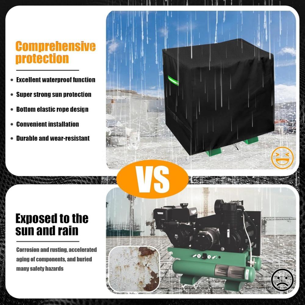 Heavy-Duty 420D Oxford Generator Cover, Waterproof Outdoor Equipment Protector, Multi-Size