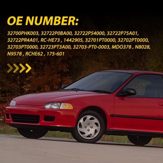 5X Spark Plug Wire Set For Honda Civic Del Sol 92-00 Accord 94-02 Spiral Core EV