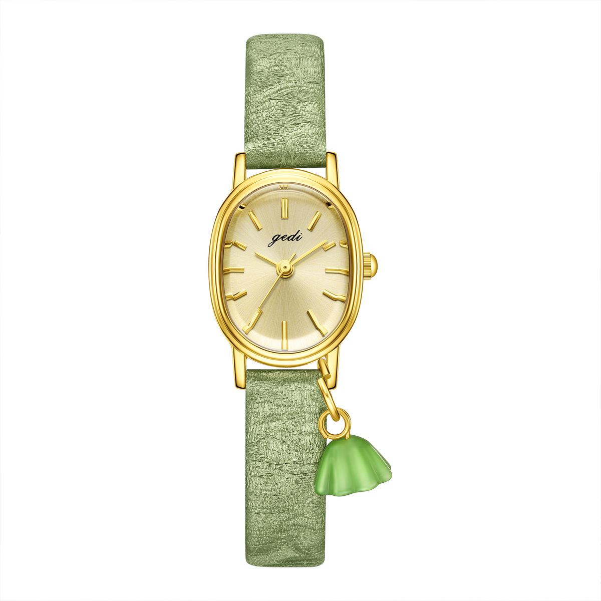 Chinese Style Gold Oval Women S Watch Niche High-End Diy Pendant Creative New Chinese Women S Watch
