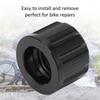 Durable M12 X 1.5mm Bike Thru Axle Nut Aluminum Alloy Lightweight Mountain Bike Axle Nut Black Bicycle Thru Axle Cycle Repair