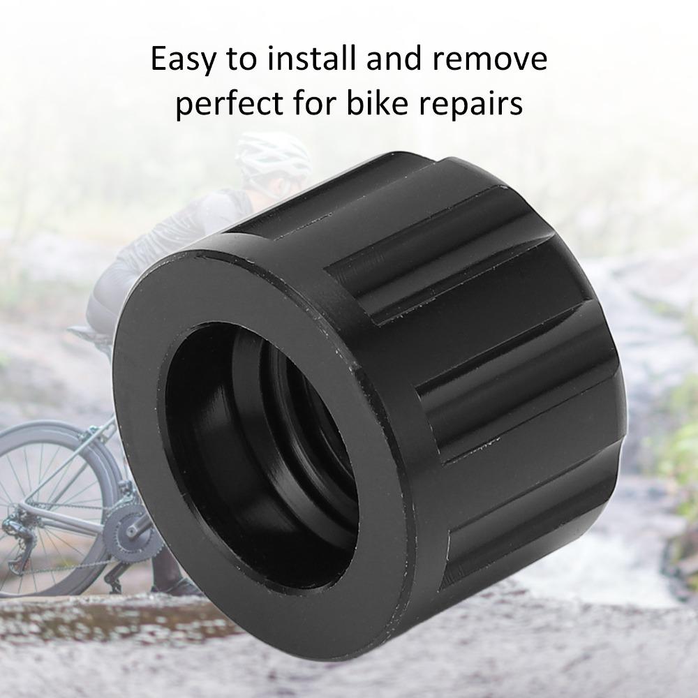 Durable M12 X 1.5mm Bike Thru Axle Nut Aluminum Alloy Lightweight Mountain Bike Axle Nut Black Bicycle Thru Axle Cycle Repair