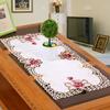 40*85cm Tischdecke Europäische Gartentischdecke bestickt Esszimmer wasserdichte Tischdecke für Hochzeit Party Heimdekor
