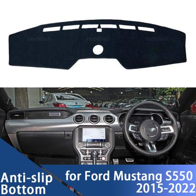 For Ford Mustang S550 2015 2016 2017 2018 2019 2020 2021 2022 Dashboard Cover Dash Mat Board Pad Carpet Dashmat Anti-UV Mats