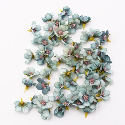 100Pcs 2Cm Multicolor Daisy Flower Head Mini Silk Artificial Flower For Weddin