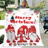 Christmas Santa Blanket - Festive Flannel Throw for Sofa/Bed, Soft Holiday Gift with Cozy Xmas Decor for Family & Friends