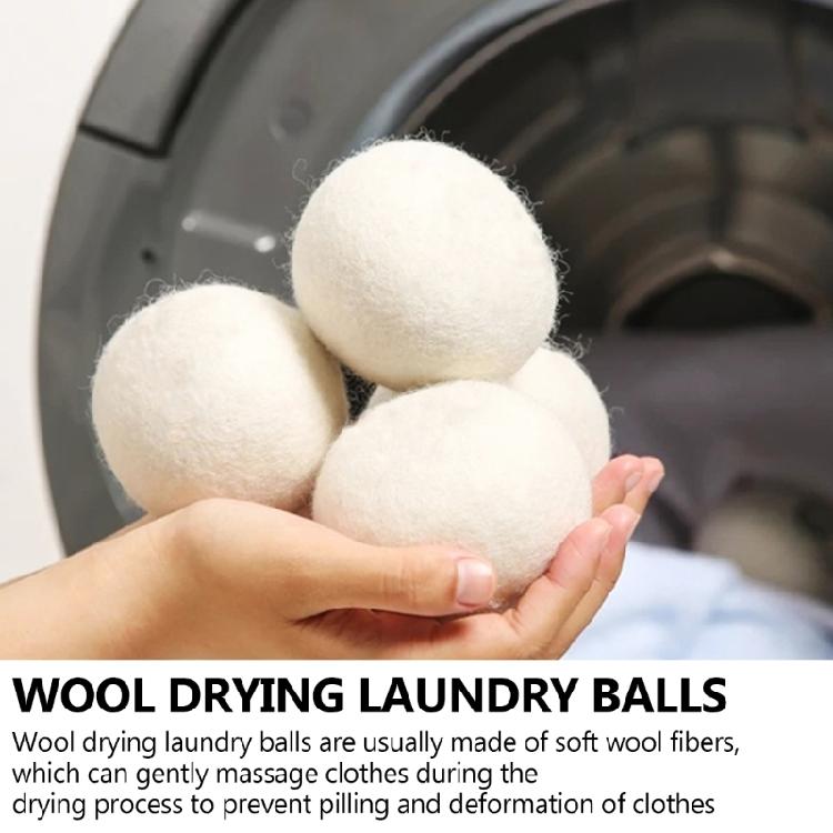 Laundry Wool Dryer Ball Essential Reduce Drying Time Pack of 6