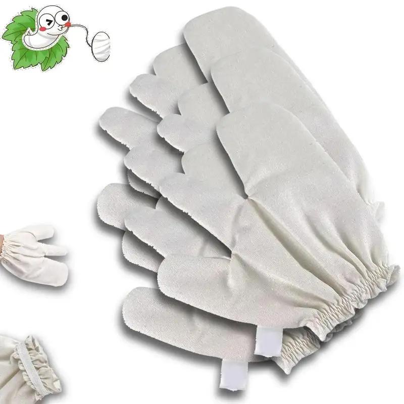 Raw Silk Garshana Gloves Ayurvedic Massaging Mitts Dry Massage Brush Exfoliating Gloves Bath Scrubbing Massage Shower Gloves