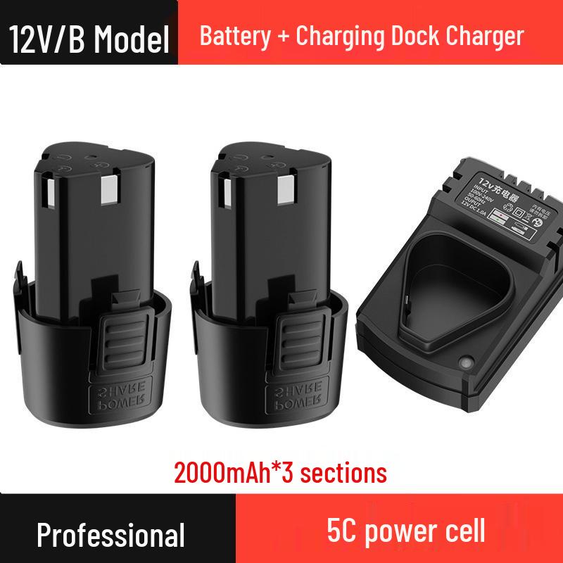 12V Lithium-Ion Universal Charger for Electric Drills, High-Capacity Tools, Screwdrivers, and Pistol Drills