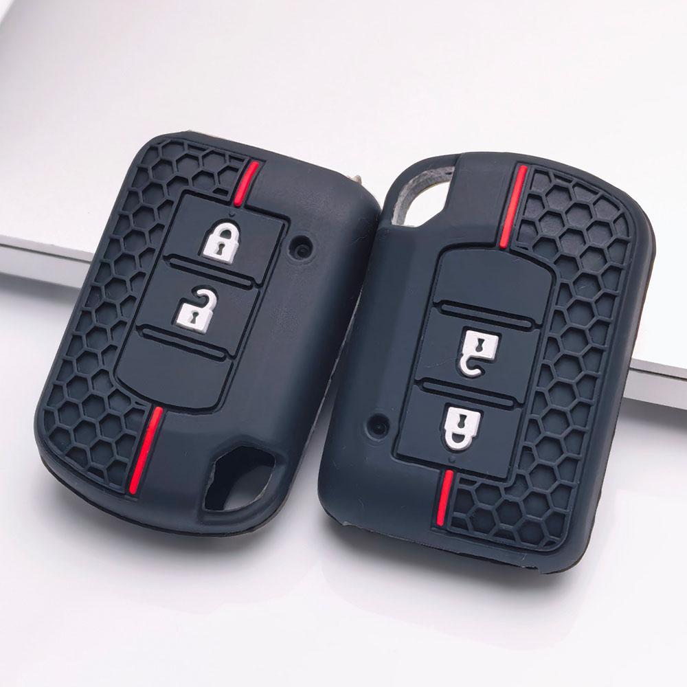 Premium Silicone Car Key Fob Cover For Mitsubishi Lancer EX Outlander ASX Pajero Sport Soft Silicone Car Interior Accessories