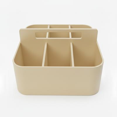 Portable Beige Organizer with Compartments