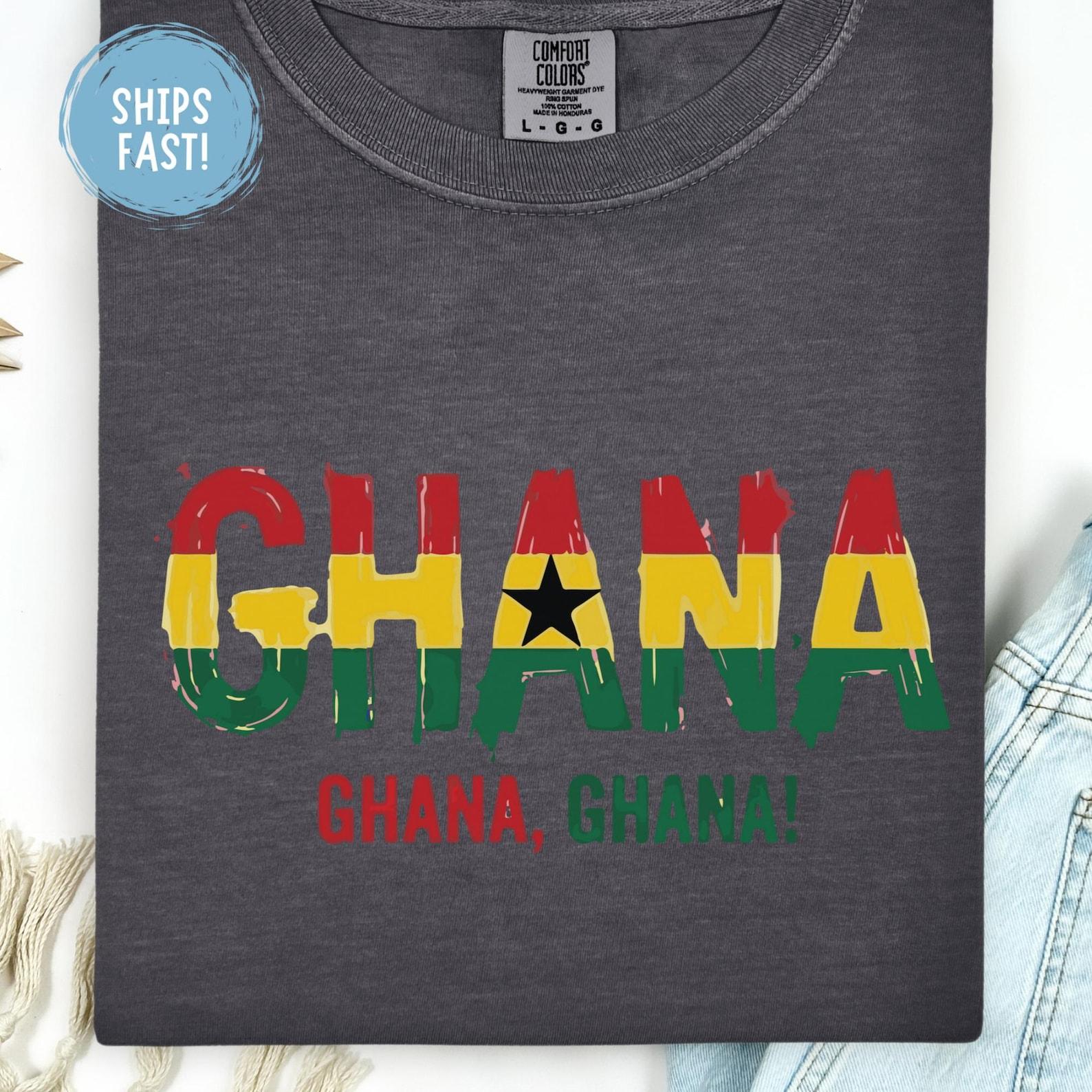 Ghana Ghana Shirt 2026 All Nations Soccer Shirt African Pride Football Fan Tee Ghana Flag Supporter Gift World Tournament Comfort Colors M