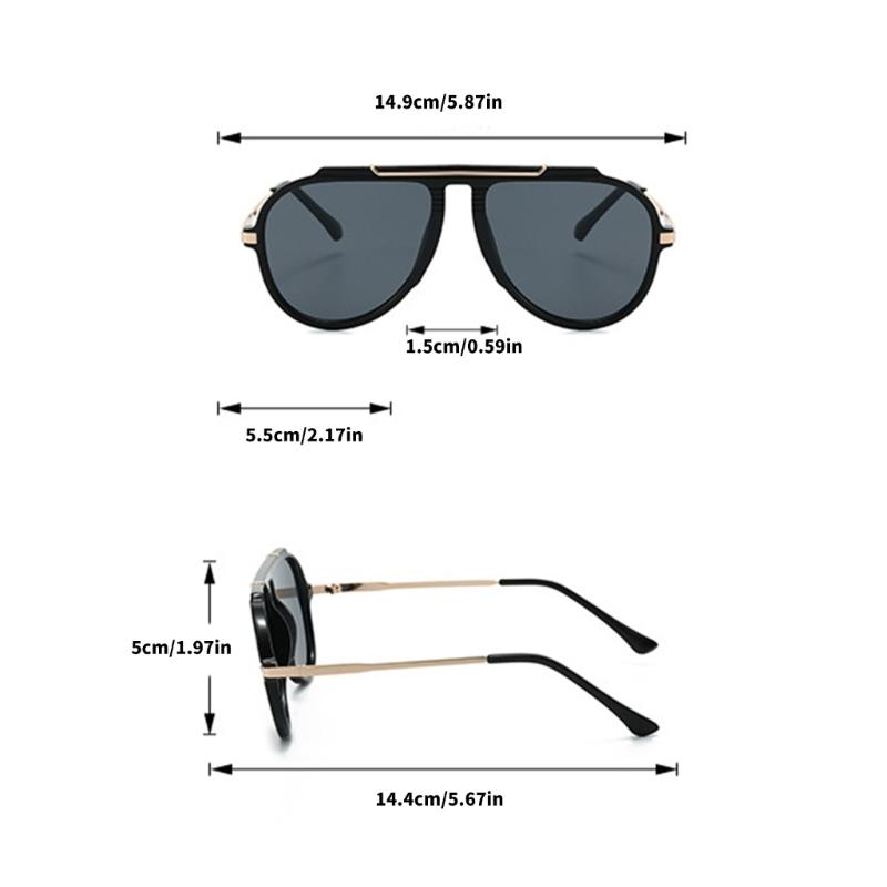 Stylish Unisex Pilot Sunglasses With Large Frame For Women Men Various Face Shape And Outfit For Casual Formal Event