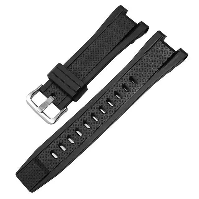 Силиконовый ремешок для часов 26x14 мм для Casio G-Shock GST-W120L S130L S310 B100 GST-W100G Мужской резиновый браслет Серия GST 24-14mm