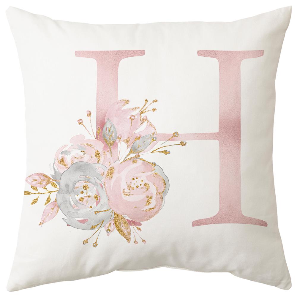 Pillow Cover Letter Valentine's Day Living Room Sofa Pillow Car Waist Pillow Pillow Cover Bedroom
