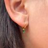 Fashionable Classic Copper Earrings K09 Golden Violet