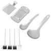 4 Pcs Kitchen Garlic Presser Stainless Steel