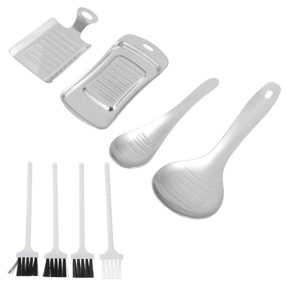 4 Pcs Kitchen Garlic Presser Stainless Steel