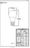 FAW4-L Warm White LED Bulb (White)