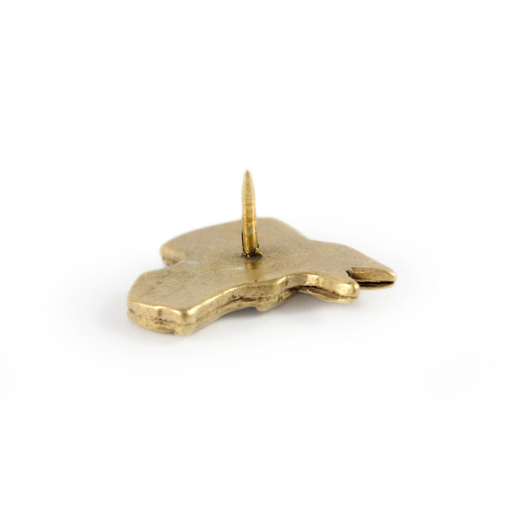 Deutsche Dogge I - vergoldete Anstecknadel, elegantes Hundeornament, einzigartige Anstecknadel der Marke Art-Dog