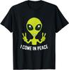 Alien Head Space Rave EDM Music Alien T-Shirt Funny Gift Tee Graphic Custom Printed Tops TShirts Men Clothing  Anime Clothes