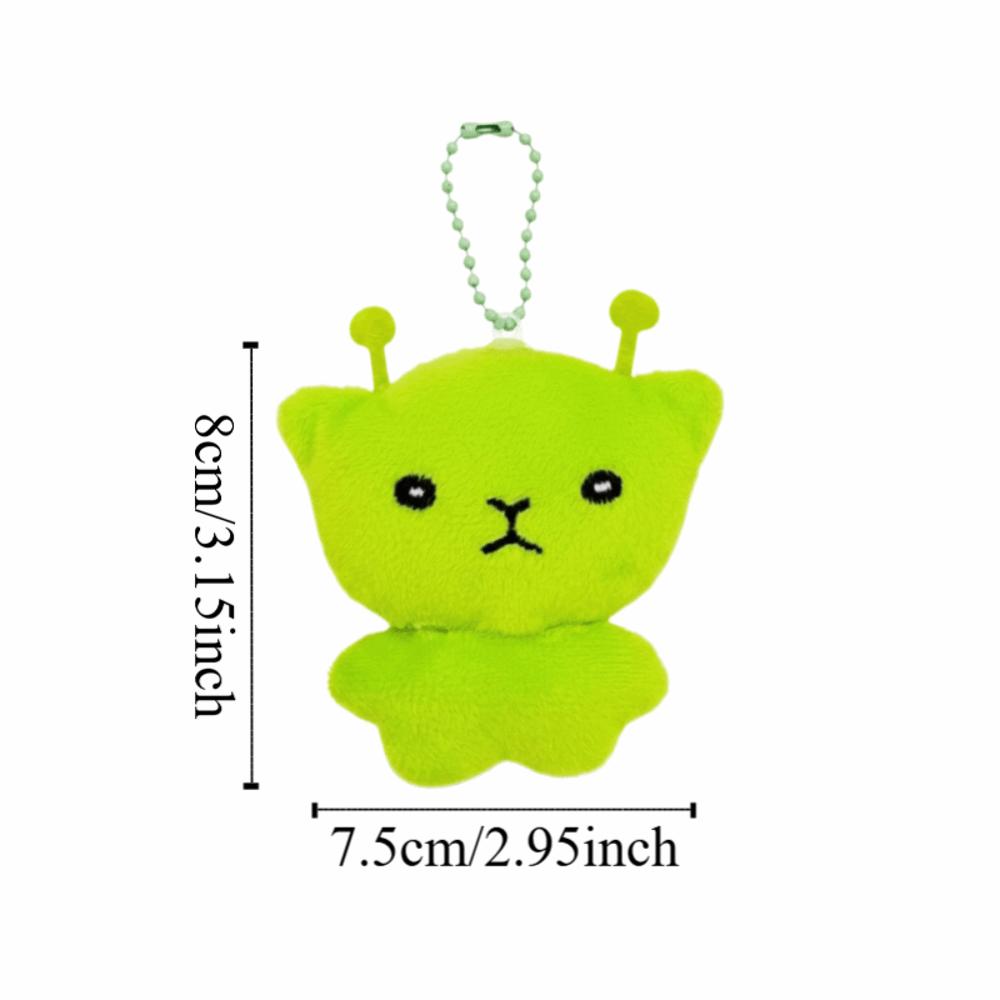 Mini Plush Backpack Pendant Cute Star Alien Cat Keychain New Mobile Phone Rope  Birthday