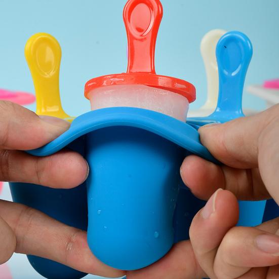 Silicone Popsicles Molds BPA-Free Easy Release Ice Pop Mold with Sticks