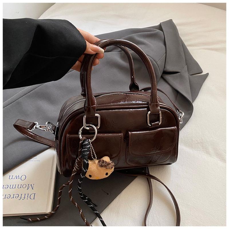 

Fashion handbag bag women s new trend solid color shoulder bag high value commuter messenger bag single package кофейный
