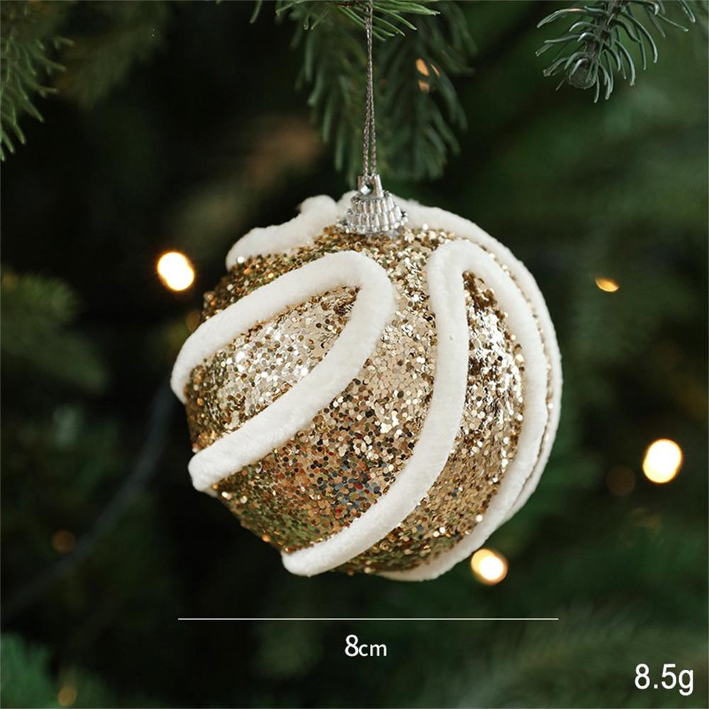 Tree Ornaments Foam Christmas Balls Foam Balls 8cm Hanging Decorations For Home Party Supplies Christmas