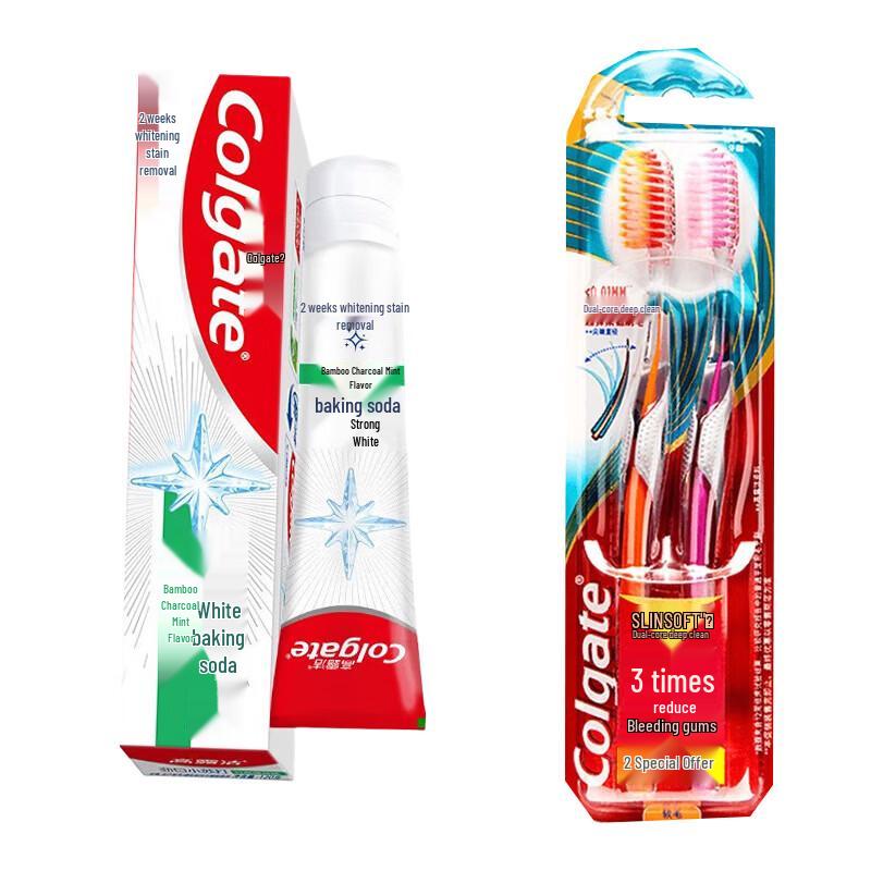 Colgate Bamboo Charcoal Whitening Toothpaste Set
