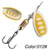 18g Rotating Spinner Lure Bass Pike Fishing Sea Freshwater Artificial Bait With Treble Hook