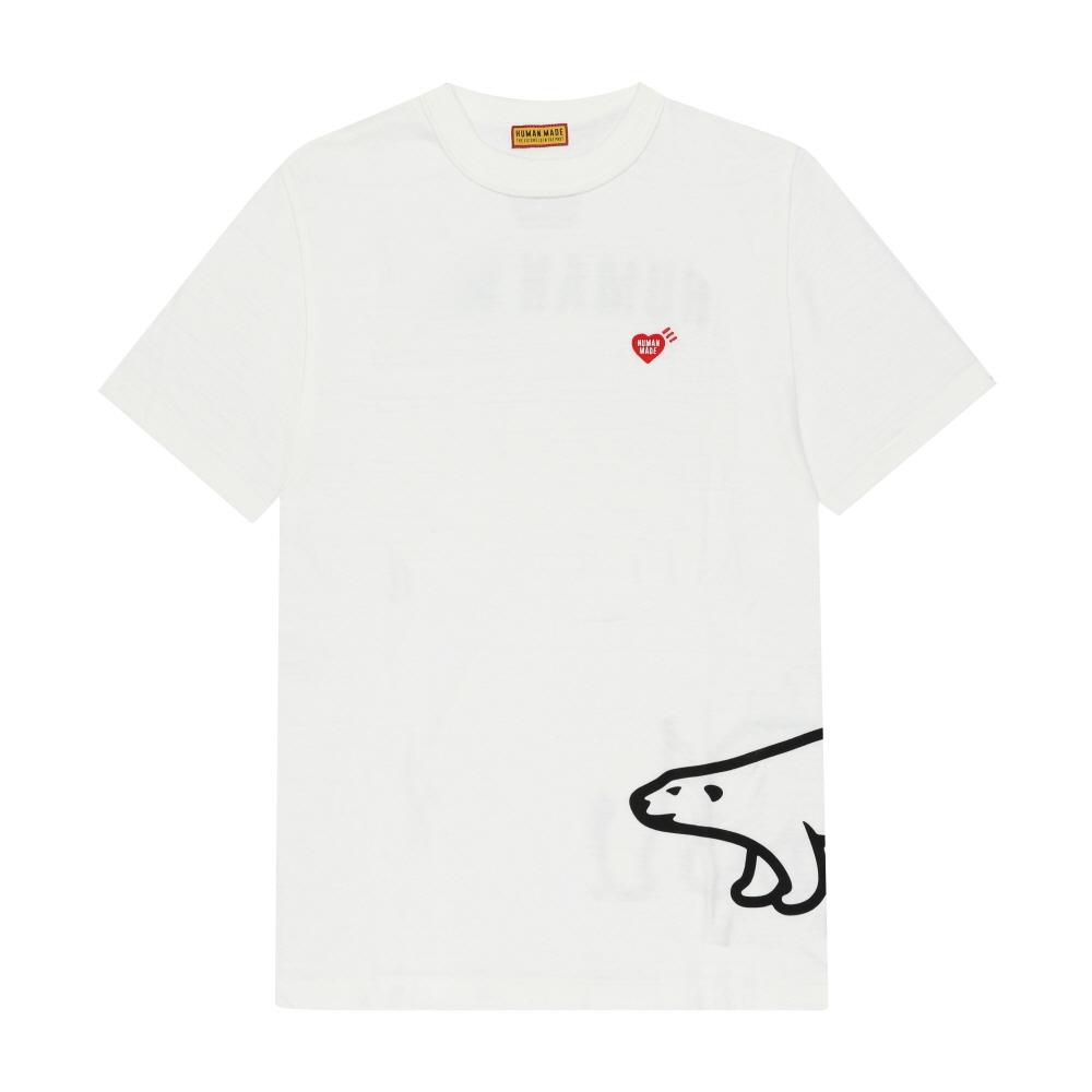 

Humanmade Polar Bear Graphic Logo T shirT hm29Te004 HM29TE004 WHT (S)