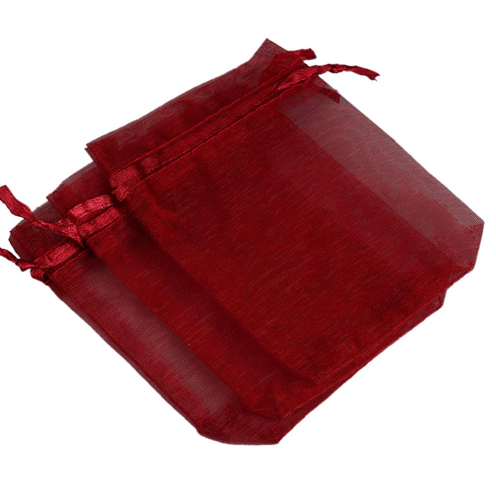 50pcs/lot Organza Gift Bag For Jewelry 24 Colors Drawstring Pouches For Wedding Christmas Candy Gift Bags Jewelry Packing