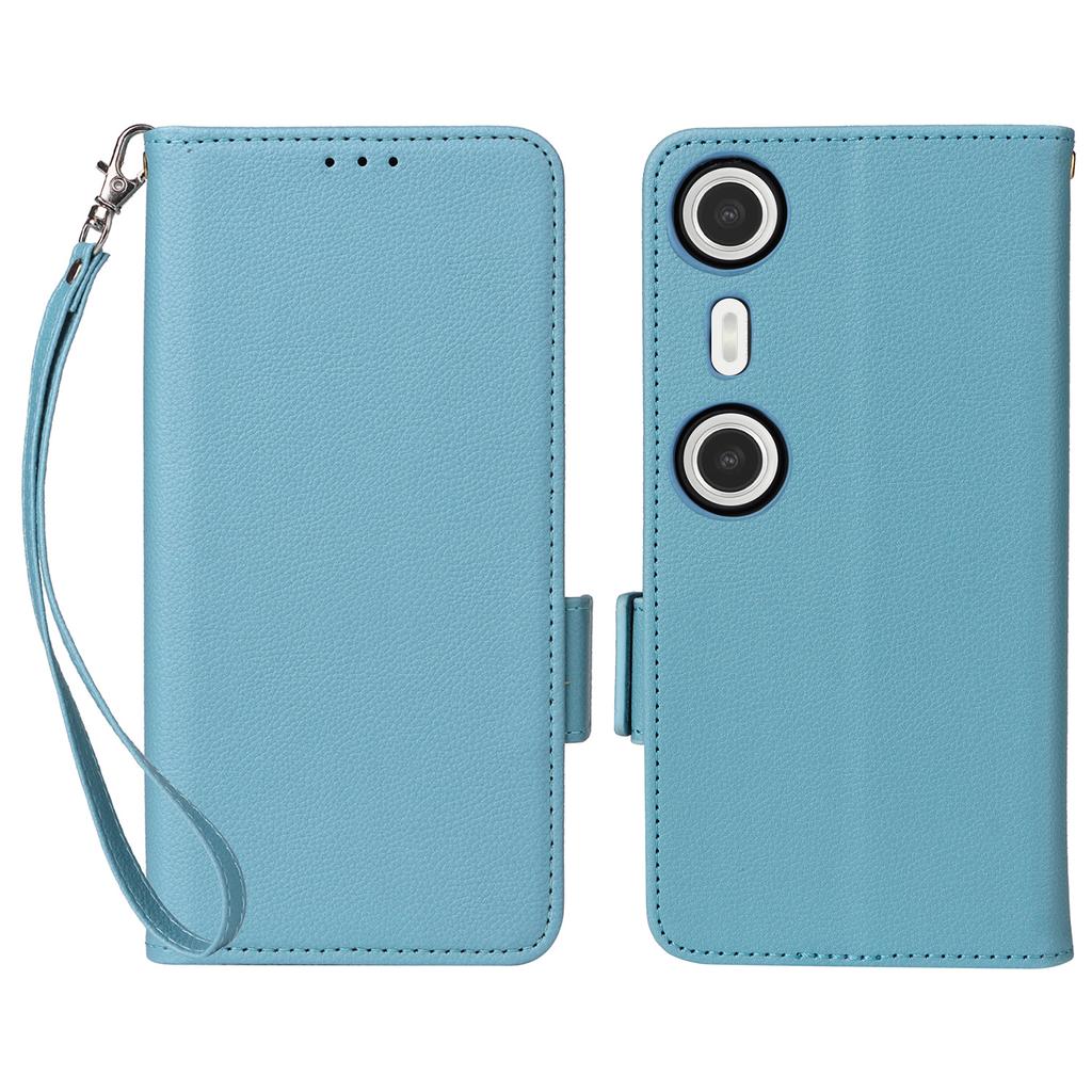 Pro XREAL Beam Pro Pouzdro s Poutkem na Zápěstí Textura Liči PU Kůže Peněženka Kryt na Telefon