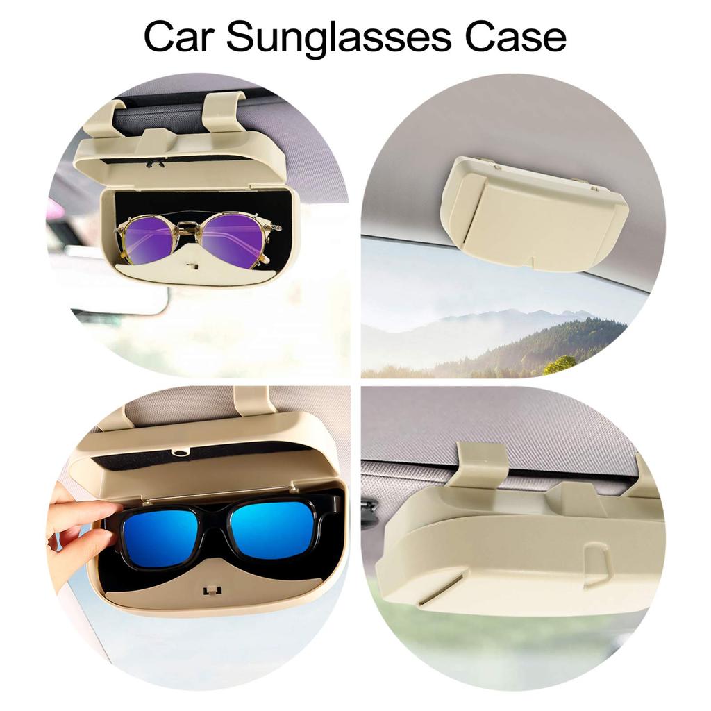 Sunglasses Case Car Sun Visor Box Sunglasses Holder for Car Sun Visor Sunglasses Storage Glasses Storage Case Organizer Holder