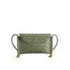 Autumn and winter small fragrant style versatile woven bag simple casual shoulder envelope bag fashionable commuter flip sheepskin bag women