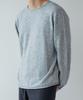PASSER Rough Cut Boat Neck Knit [White Melange]