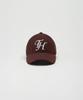 Teulaepighamoni Wool Blend Th Applique Logo Deep-Fit Ballcap_Brown