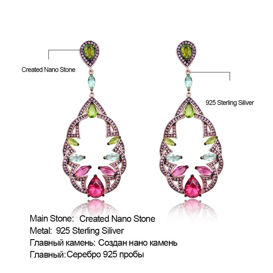 Umcho Dorp-Ohrringe im Urlaubsstil, 925er Sterlingsilber, baumelnde Ohrringe, Schmuckgeschenke für Jahrestage, Geburtstage und Valentinstag