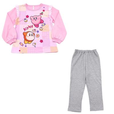 Kirby Cardboard Knit Pajamas 571 Girls' Glow-in-the-Dark