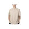 Nike Cotton Logo Print Breathable Short Sleeve Polo Shirt Men tops Beige DV9708-138