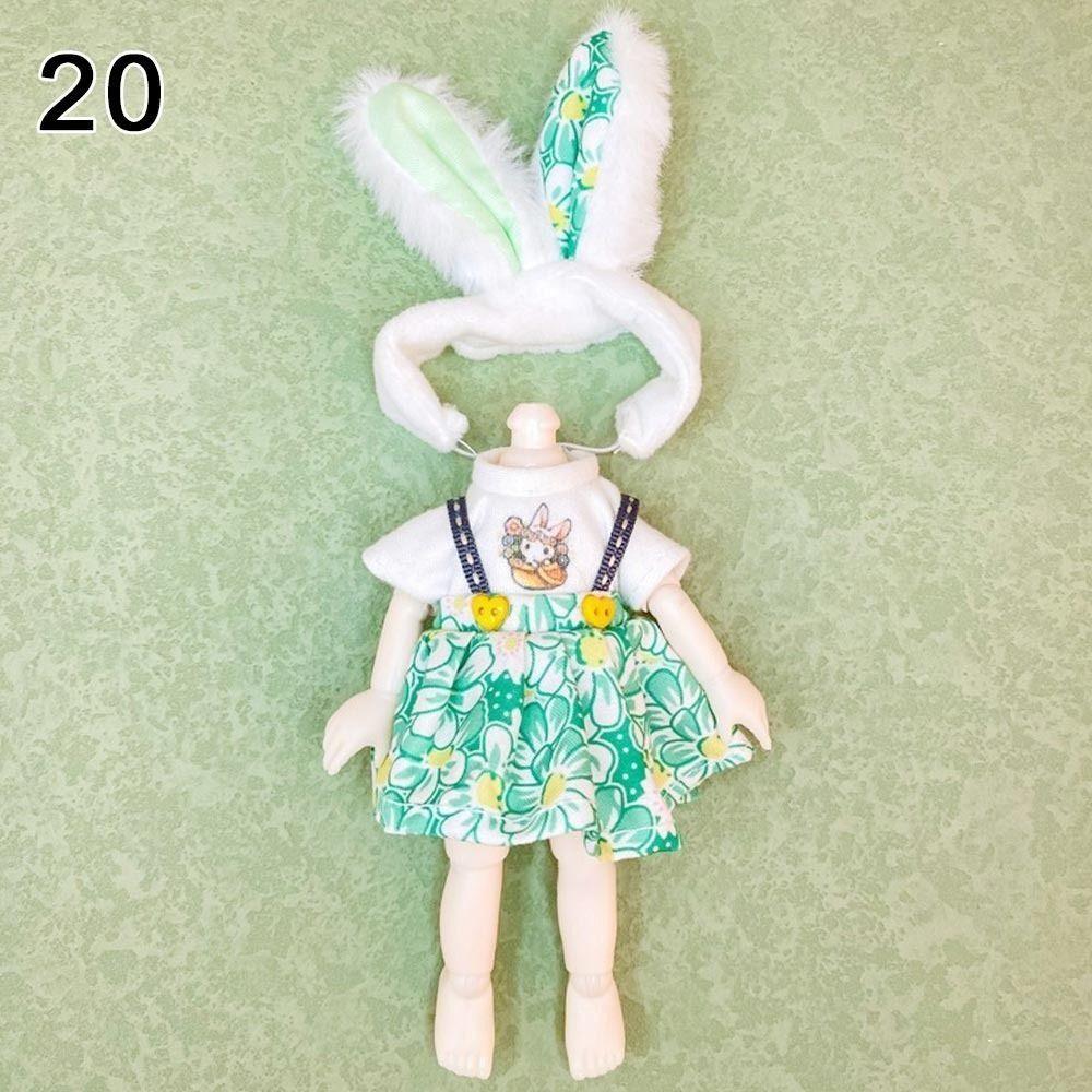 20 Styles High-end Dress Up Casual Wear Rompers T-shirt Hat Best Gifts  for 16~17cm Doll